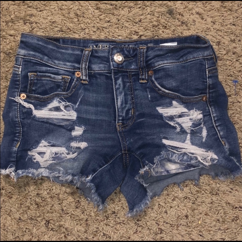 American Eagle Super Stretch Distressed Shorts